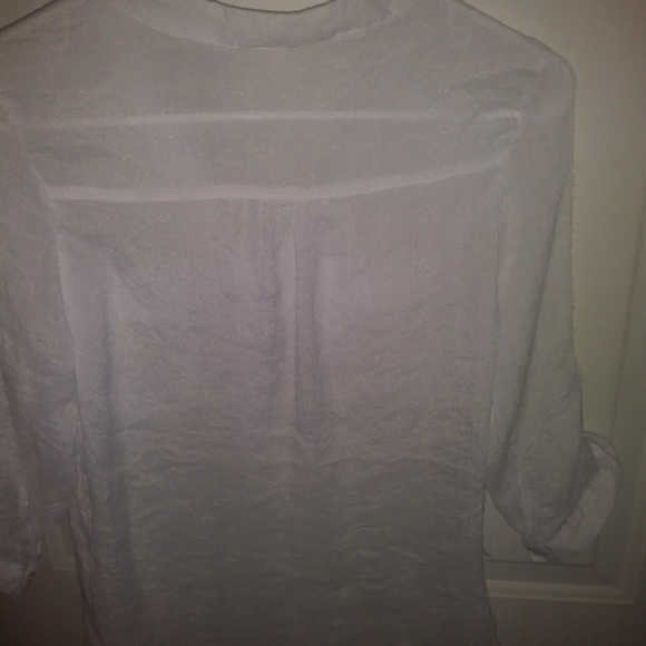 Ladies Linen 3/4 sleeve Blouse - Picture 2 of 5